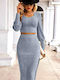 Set mit Maxi Rock Gray