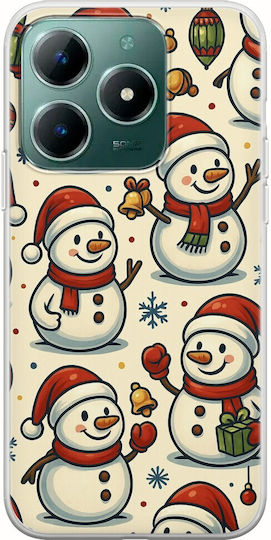 Festive Friends Snowman Realme C61 Flexible Tpu Διάφανη Σιλικόνη