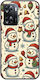 Festive Friends Snowman Oppo A57s Negru TPU Silicon