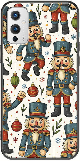 Festive Friends Nutcracker OnePlus 9 Черен TPU Силикон