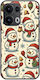 Festive Friends Snowman Oppo Reno 13 Pro 5g Black TPU Black Silicone