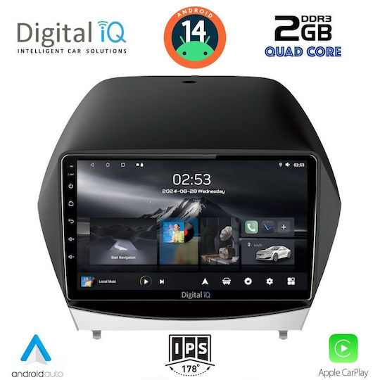 Digital IQ Ηχοσύστημα Αυτοκινήτου για Hyundai iX35 2010-2015 (Bluetooth/USB/WiFi/GPS/Apple-Carplay/Android-Auto) με Οθόνη Αφής 10"
