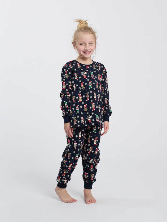 Happy People Kids Nightwear Winter Navy Blue