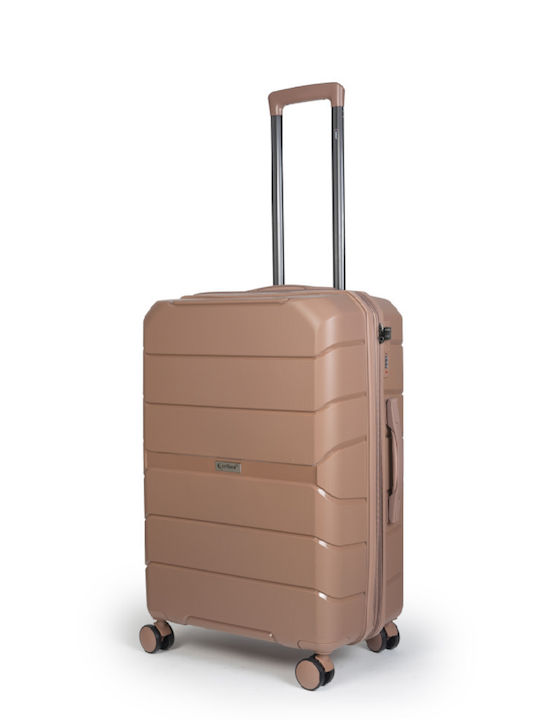 Cardinal 2016 Valiză de Călătorie Cabină Dură Rose-gold cu 4 roți Înălțime 55cm 2016-50