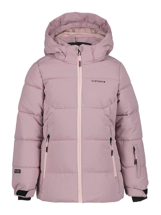 Waterproof Kids' Casual Jacket Windproof with Hood Pink Loris
