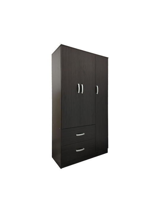 Тройна врата Гардероб Lego Wenge Shade 90x42x180см