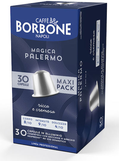 Caffe Borbone Kapseln Espresso Kompatibel mit Maschine Nespresso 30Mützen
