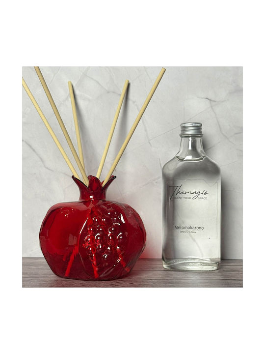 Christmas Reed Diffuser Αρωματικό Χώρου Σχήμα Ρόδι 200ml Melomakarono