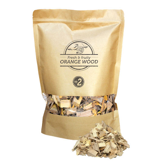Smoky Olive Wood Orange BBQ Smoking Chips No 2 1700 Ml