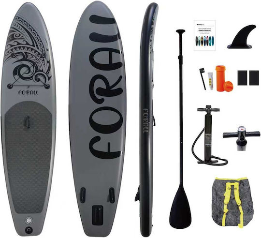 ForAll Inflatable SUP Board with Length 3.2m Gray