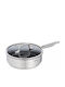 Tefal Virtuoso Saute With Lid made of Stainless Steel with Non-Stick Coating 24cm