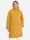 Damen Puffer Jacke Wasserdicht und Winddicht für Winter Yellow
