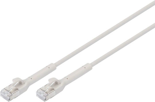 Digitus F/FTP Cat.6a (Gigabit) Καλώδιο Δικτύου Ethernet 3m Γκρι