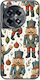 Festive Friends Nutcracker OnePlus 12R 5G Black TPU Black Silicone
