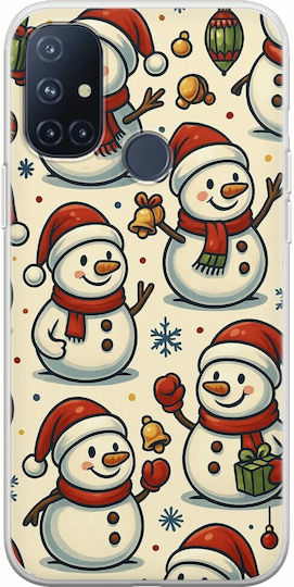 Festive Friends Snowman OnePlus N10 5G Flexible TPU Transparent Silicone