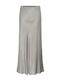 Satin High-waisted Maxi Skirt Gray