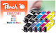 Peach Πακέτο Συμβατών Μελανιών Εκτυπωτή InkJet Canon 580XXL/581XXL 23ml Πολλαπλό (Color) 1τμχ