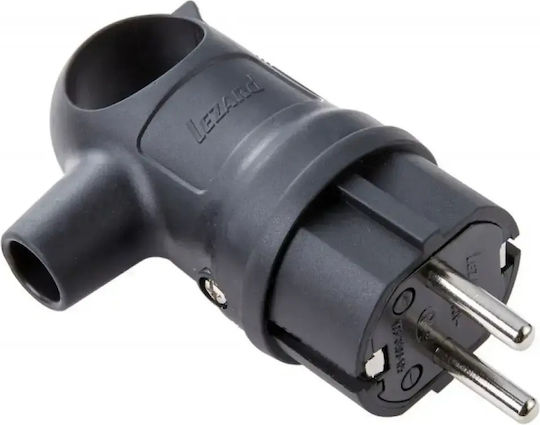 Mufă Schuko Cauciuc Mâner 16A 3500W IP44 Lezard 106-0400-0109