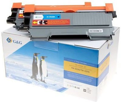 G&G Kompatibel Toner für Laserdrucker Bruder TN-2220, TN-2010 Schwarz