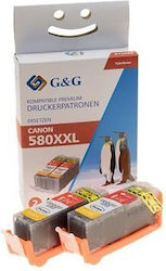 G&G Compatible Pack Canon PGI-580BK XXL Multiple (Color)