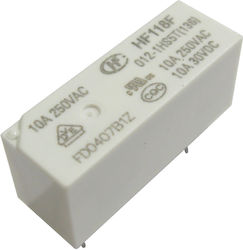 Releu Plăcuță Bobină 12vdc Contacte Spst 10a 250vac 10a 30vdc Hongfa Pcb Power Relay Hf118f/012-1hs5t 136