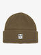 Icon Patch Cuff Beanie Beanie Knitted in Beige color