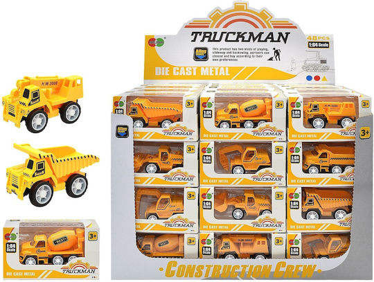 Μεταλλικά Δομικά Οχήματα Pull Back 10cm Κουτι 48 Τεμ 30x23x18cm Toymarkt 902378 48τεμ 70-2358