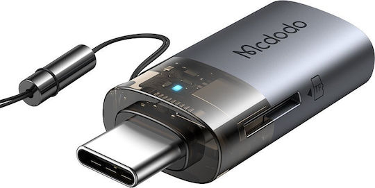 Mcdodo Converter USB-A female to USB-C male Blue 1pcs OT-7600