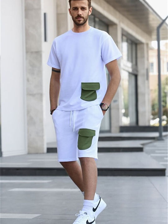 madmext Men's Shorts Set White