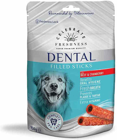 Celebrate Freshness Sticks für Hunde mit Rindfleisch 150gr