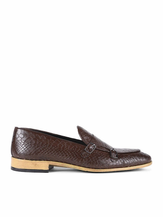 Leder Herren Mokassins in Braun Farbe