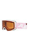 Alpina Ski & Snowboard Goggles Kids White with Lens in Orange Color