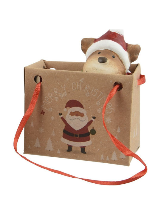 Christmas Figure Terracotta Bear Assorted 4×3.2×6.5cm Christmas Collection 536136-4 00054392