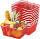Vevor Shopping Basket Red