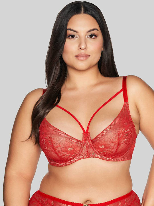 Plunge Plunge Bra Underwire Red