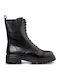 Leather Women's Ankle Boots Black