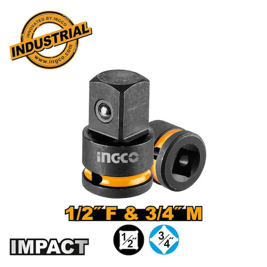Ingco Αντάπτορας με Υποδοχή 1/2'' και Έξοδο 3/4''