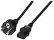 EFB Schuko - IEC C13 Cable 2m Μαύρο EK508SW.2