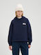 Il Trio Women's Sweatshirt Hooded Blue