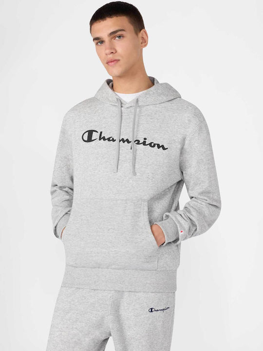 Champion Φούτερ με Κουκούλα Navy Blue, Grey