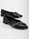 Leather Ballerinas Black