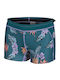 Pantaloni Scurți Bikini Albastru Boyshort Pentru Înot