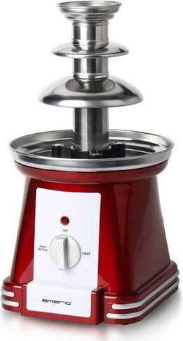 Emerio Red Chocolate Fountain with 3 Flats 90W