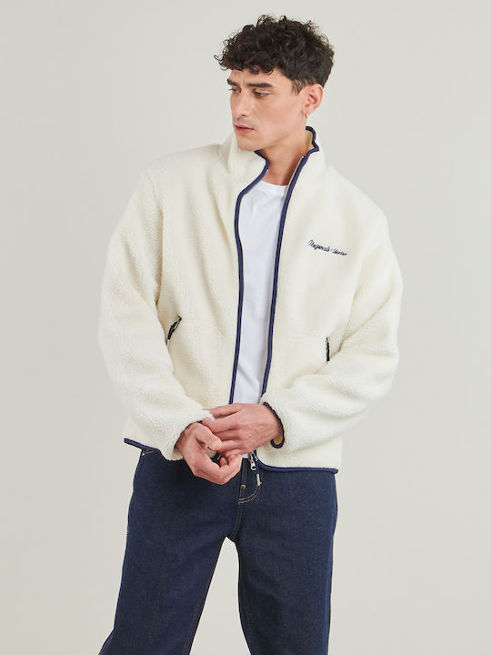 Jack & Jones Ανδρική Ζακέτα Fleece Μπεζ