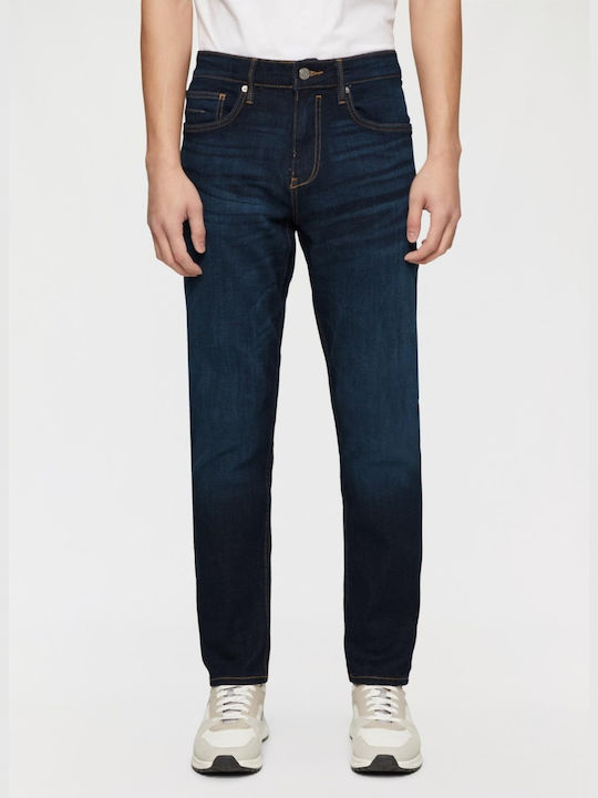 Nelio Pantaloni De Blugi Pentru Bărbați Slim Fit Albastru Marin Închis