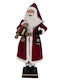 Leuchtender Dekorativer Weihnachtsmann Batterie mit Musik und Bewegung Rot aus Kunststoff 200x60x40cm