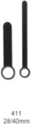Metal Clock Hand 28/40mm Black