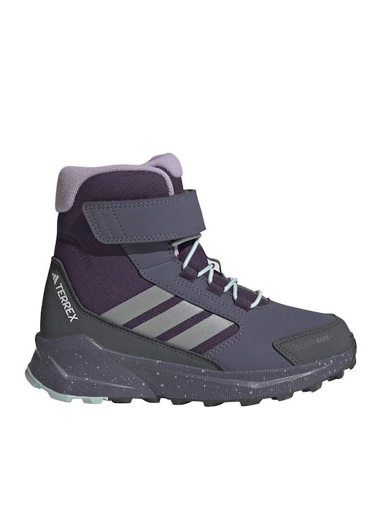 Kids Hiking Boots Terrex Trailmaker Waterproof with Velcro Purple