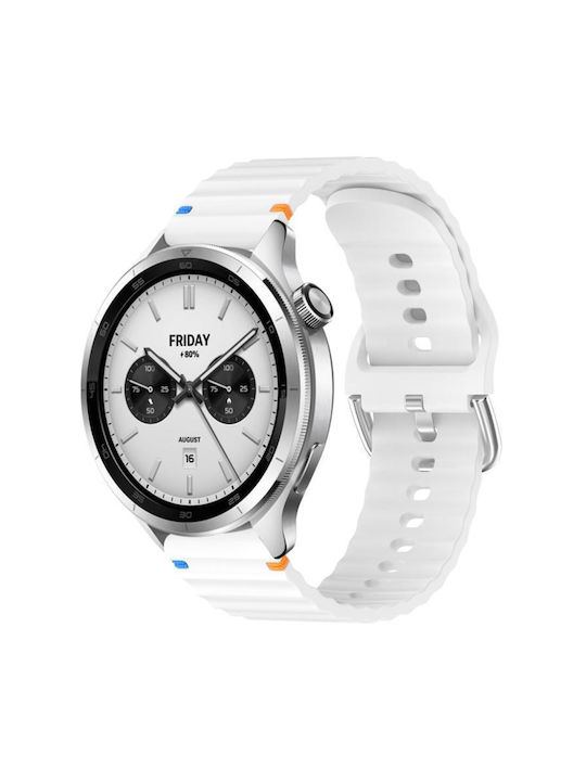 Λουράκι Σιλικόνης Λευκό (Xiaomi Watch S4 47mm)