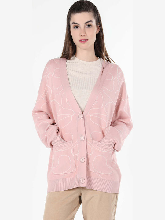 Γυναικεία Πλεκτή Ζακέτα Pink